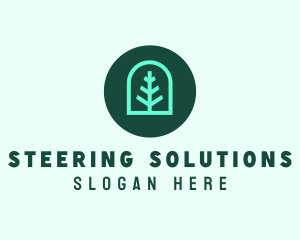 Simple Green Tree logo design