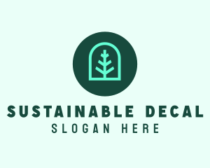 Simple Green Tree logo design