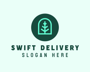 Simple Green Tree logo design