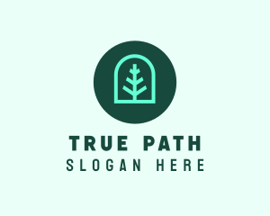 Simple Green Tree logo design