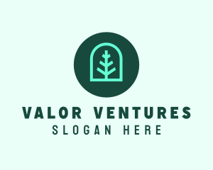 Simple Green Tree logo design