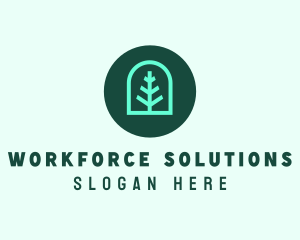 Simple Green Tree logo design