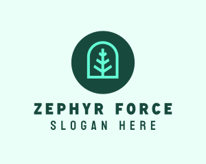 Simple Green Tree logo design