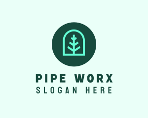 Simple Green Tree logo design