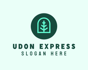 Simple Green Tree logo design