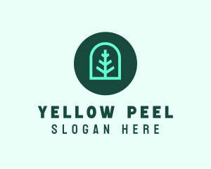 Simple Green Tree logo design