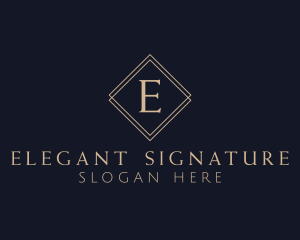 Elegant Diamond Business logo design