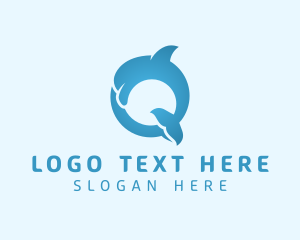 Dolphin Aquarium Letter O logo