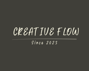 Casual Cursive Company logo design