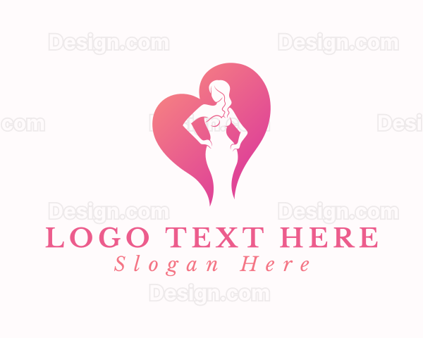 Fashion Woman Heart Logo