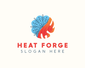 Snowflake Fire Heat logo