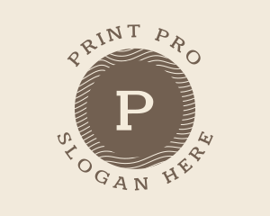 Minimalist Printing Company logo design