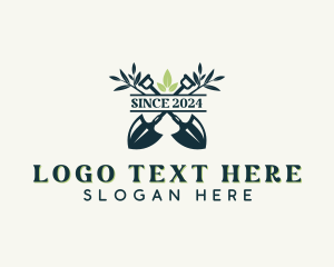 Shovel Gardening Landscaper logo