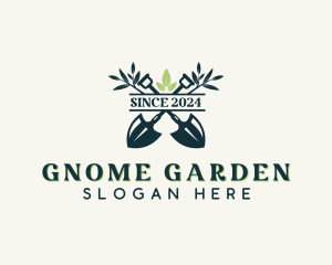 Shovel Gardening Landscaper logo design