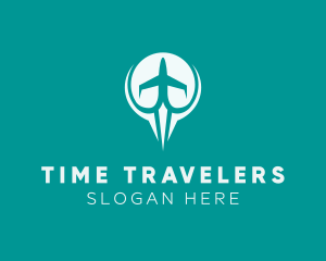 Flying Plane Travel  logo design