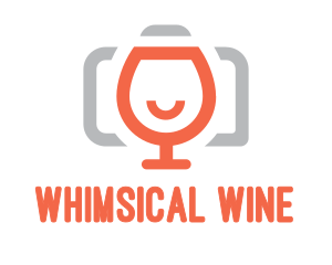 Wine Glass Camera logo design