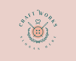 Handicraft Sewing Needle logo design