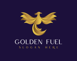 Luxury Golden Phoenix logo design