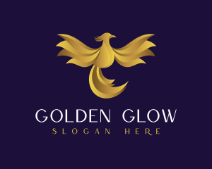 Luxury Golden Phoenix logo design