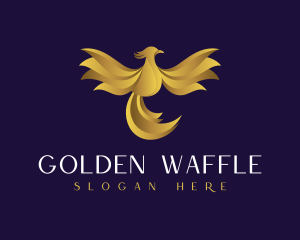 Luxury Golden Phoenix logo design