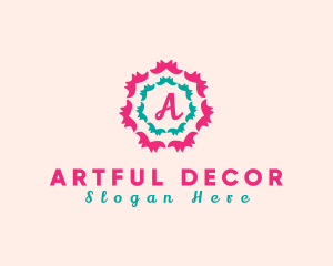 Floral Festive Decor logo design