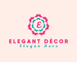 Floral Festive Decor logo design