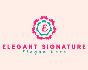 Floral Festive Decor logo design