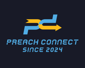 PC Arrow Tech logo design