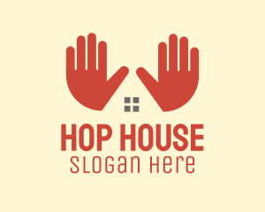 Hand House Listing logo design