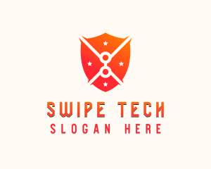 Tech Shield Cybersecurity logo design