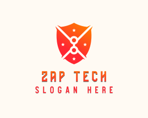 Tech Shield Cybersecurity logo design