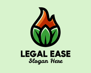 Nature Leaf Flame logo