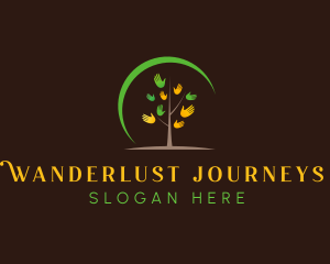 Hand Tree Environmentalist Logo