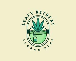 Weed Tea Bar logo design