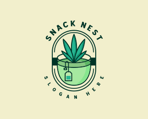 Weed Tea Bar logo design