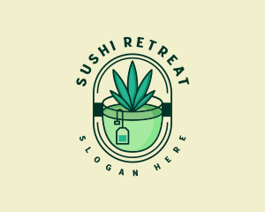 Weed Tea Bar logo design