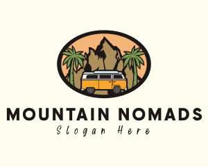 Campervan Travel Adventure logo design