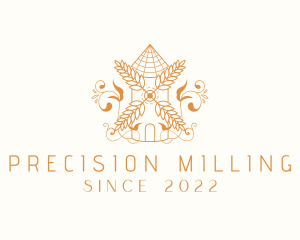 Wheat Grain Mill logo design