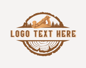 Wood Planer Carpenter Tool Logo