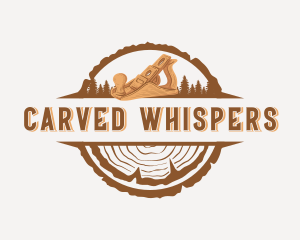 Wood Planer Carpenter Tool logo design