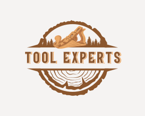 Wood Planer Carpenter Tool logo