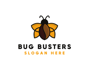 Bug Coffee Bean logo design