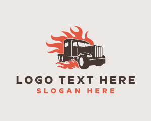 Flame Truck Courier logo