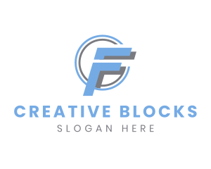 Creative Business Letter F logo design