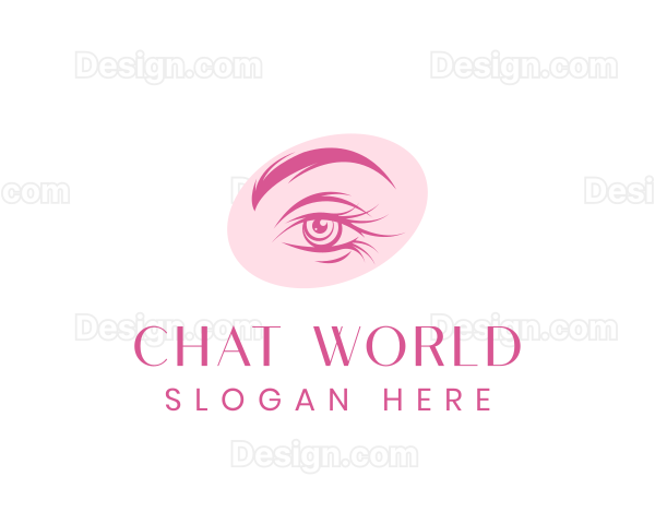 Feminine Beauty Eye Lashes Logo