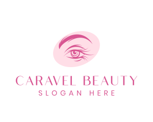 Feminine Beauty Eye Lashes logo design