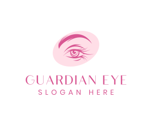 Feminine Beauty Eye Lashes logo design