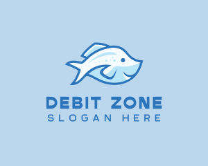 Blue Trout Fish logo design