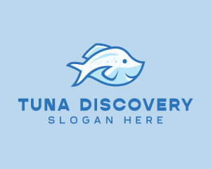 Blue Trout Fish logo