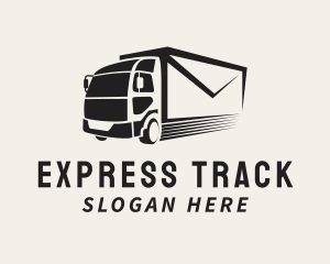 Mail Envelope Truck logo design